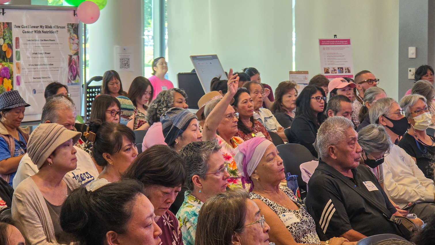 Event participants during Q & A